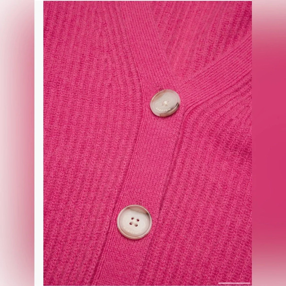 Aritzia Babaton Luxe Cashmere Canberra Cardigan in Granita Pink Size Small - Picture 8 of 14